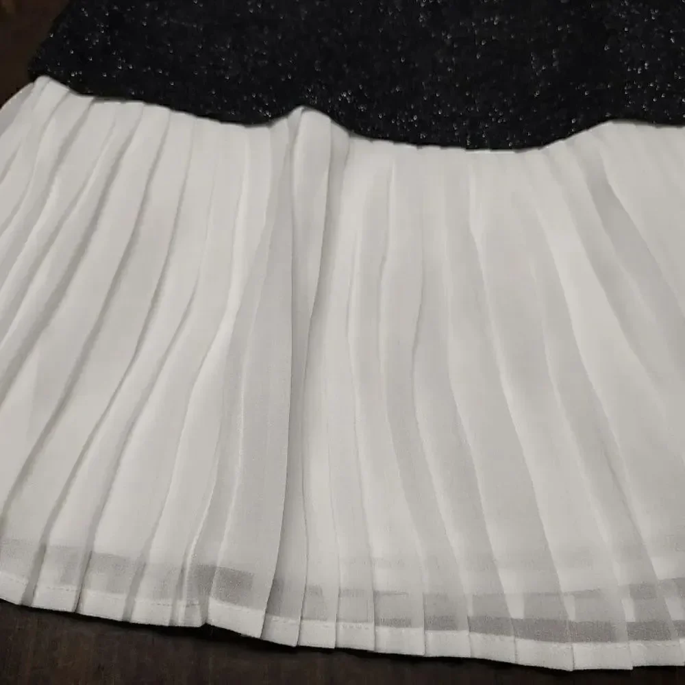 New Baby Gap Black White Sparkly Dress Size Girl's 4